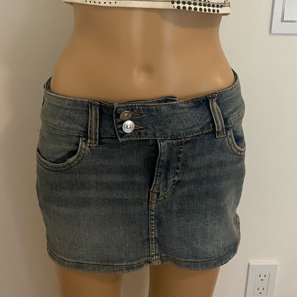 Divided denim mini skirt - Picture 1 of 4